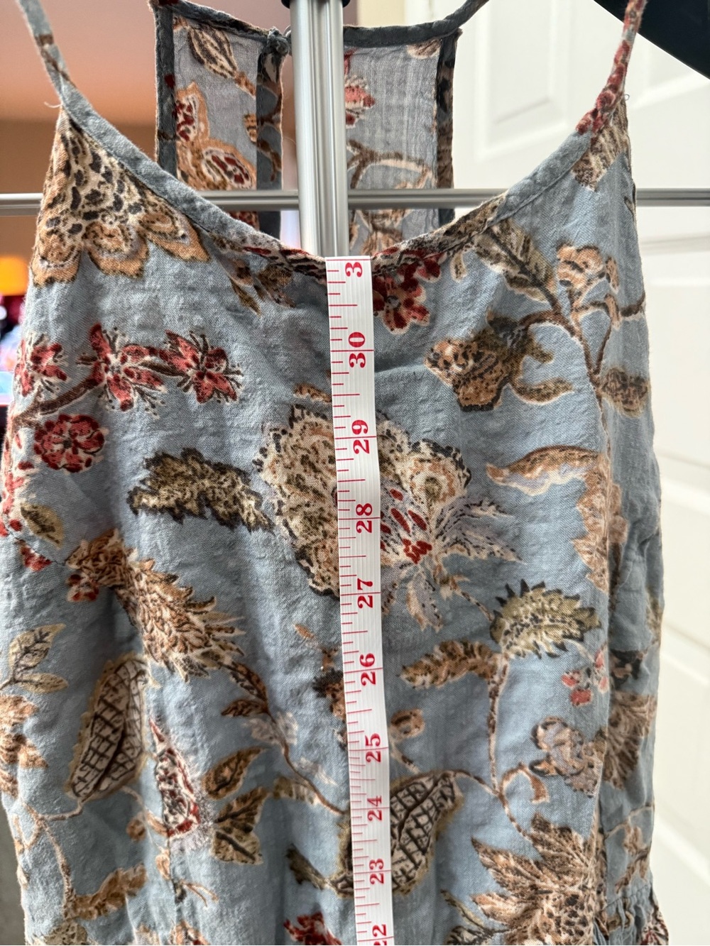 Wishlist Dusty Blue Floral-Trim Dress - Picture 3 of 6